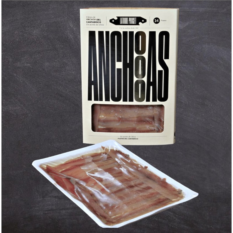 Anchoas del Cantábrico 000 14 filetes aceite de oliva