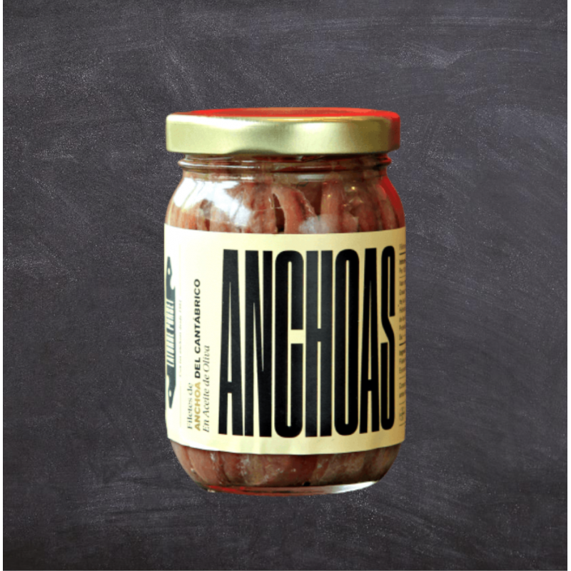 Anchoas del Cantábrico en tarro de cristal 210 gr